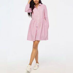 J Crew Collared Mini Shirt Dress